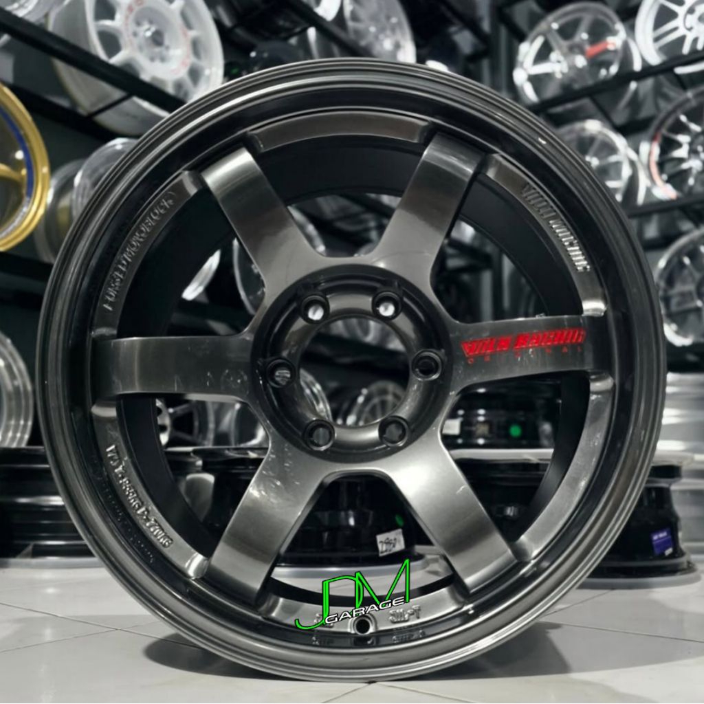 Jual velg mobil r18 TE37 HYPER BLACK lebar 9 pcd 6x139,7 velg mobil r18 ...