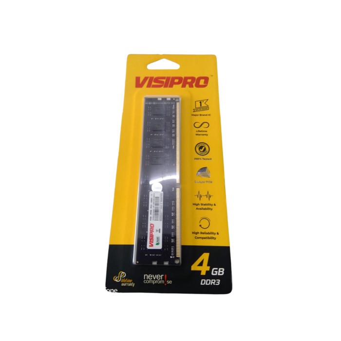Jual RAM PC VISIPRO DDR3 4GB PC12800 1600MHZ LONGDIMM MEMORY KOMPUTER ...