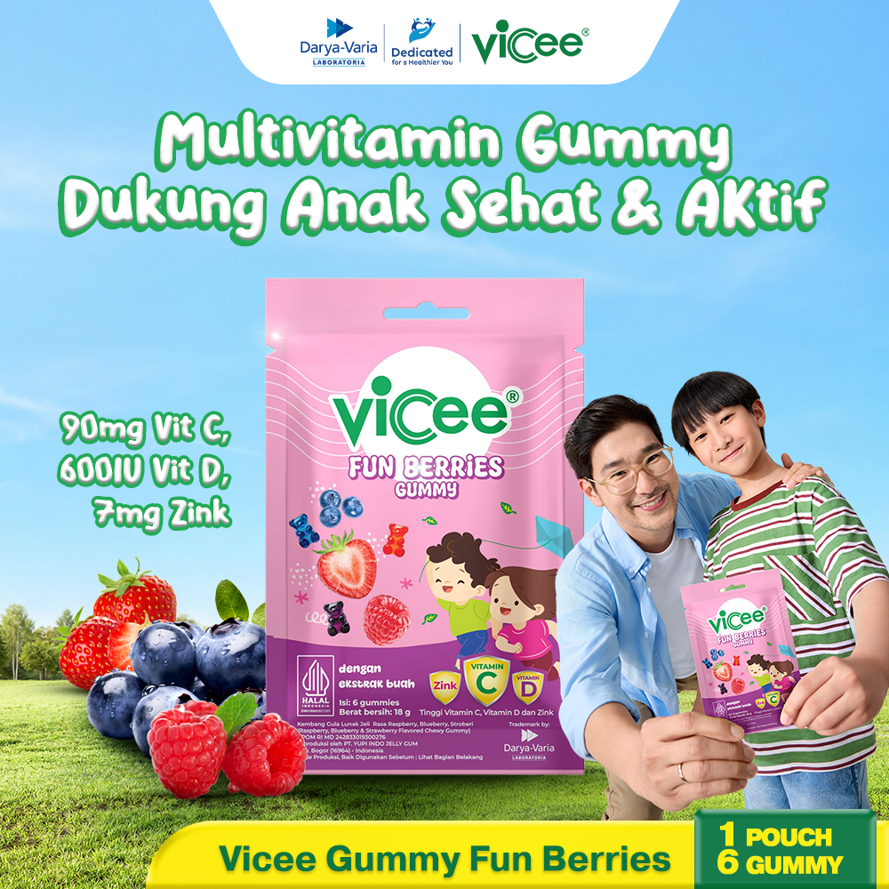 Jual [Baru] Vicee Gummy - Fun Berries 1 Sachet - Permen lunak dengan ...