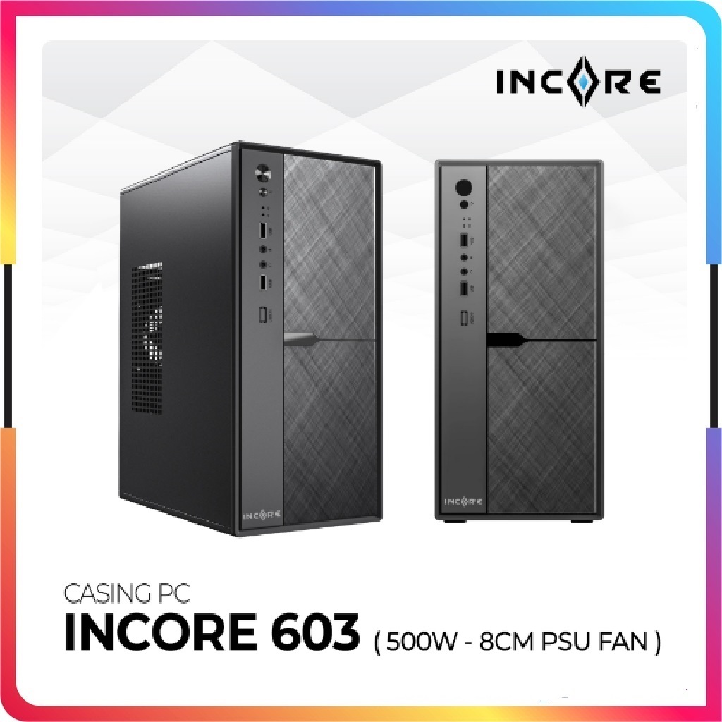 Jual Casing Case PC Incore Aerius 350 + Psu 500Watt | Shopee Indonesia