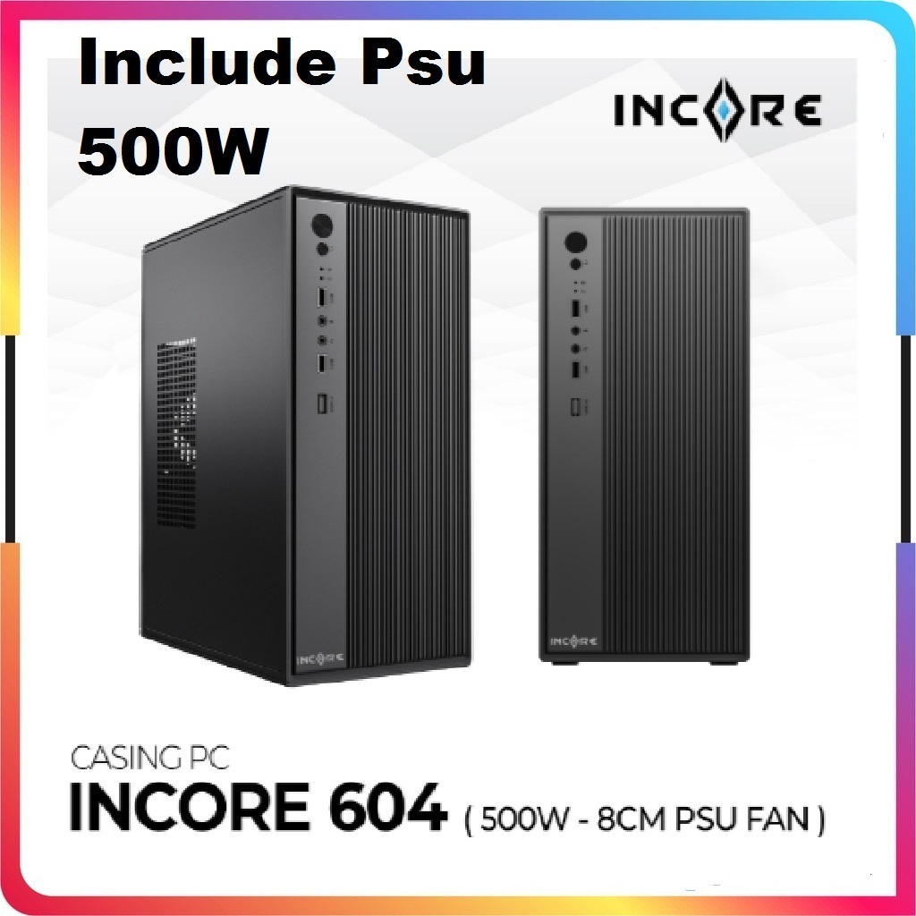 Jual Casing Case PC Incore Aerius 350 + Psu 500Watt | Shopee Indonesia