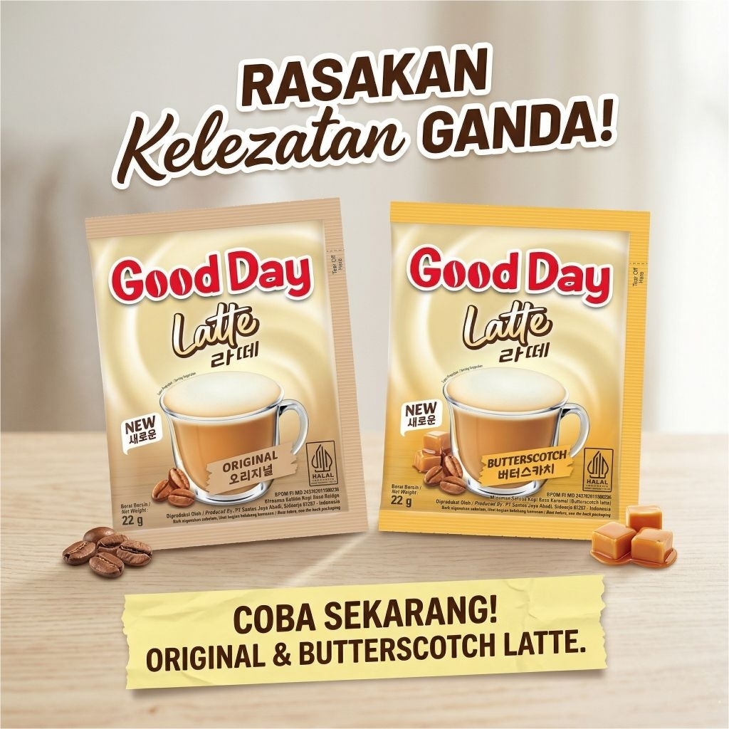 Jual Gooday Latte Original dan Butterscotch Murah | Shopee Indonesia