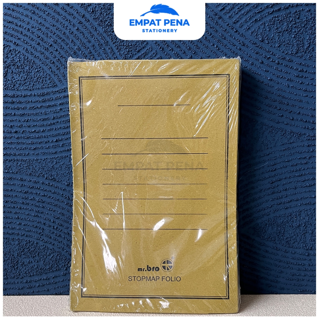Jual [1pak isi 50]Stopmap Map Kertas Mr.Broo tebal f4 Isi 50 Pcs - Map ...