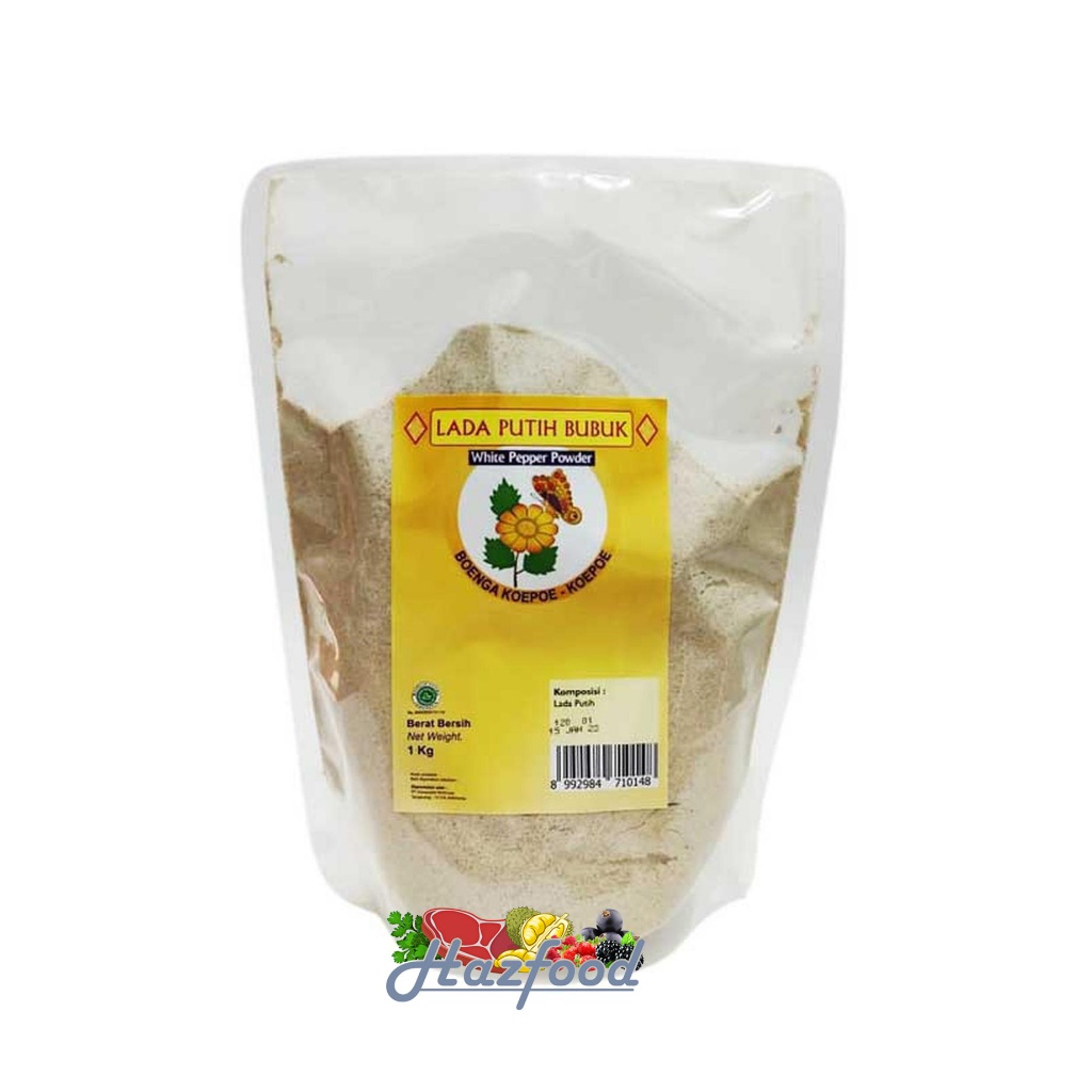 Jual Boenga Koepoe Koepoe Whitepapper Powder / Lada Putih Bubuk - 1 Kg ...