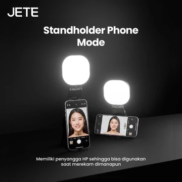JETE RL3 Ring Light Mini Standing Portable With 20 LED 360 Rotation And 5 Light Mode Garansi 2