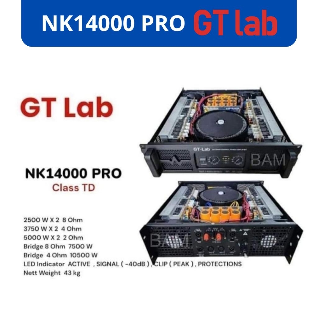 Jual Power Amplifier GT-LAB NK14000 Pro | Shopee Indonesia