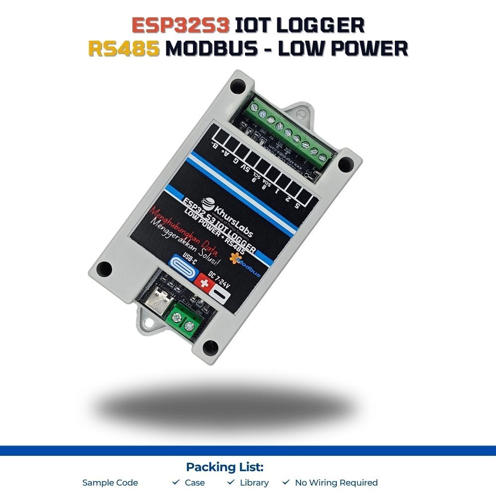Jual ESP32 S3 IOT LOGGER RTC RS485 Modbus LOW POWER WITH CHARGER ...