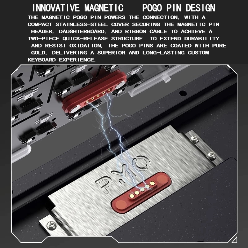 Jual PMO Wave75 Aluminum Mechanical Keyboard Triple Connection Hot-swap ...