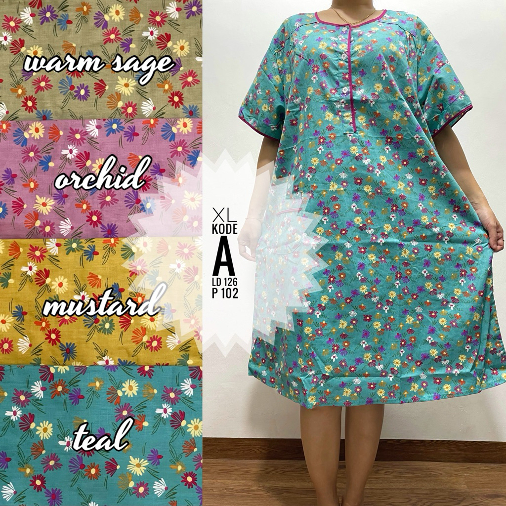 Jual Daster Pretty Girl Jumbo LD 125-128 Big Size XL Kajep Katun Jepang ...