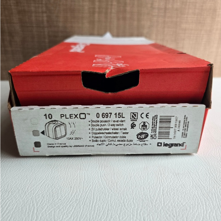 Jual Legrand Plexo Saklar 2 Switch Seri Double Gang 2 Way Outbow 10A ...