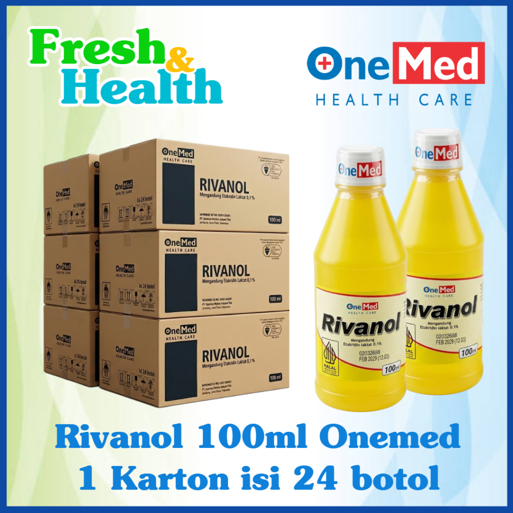 Jual Rivanol OneMed 100 ml Karton isi 24 botol | Shopee Indonesia
