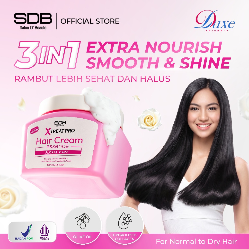 Jual SDB X Treat Pro Hair Cream Essence Masker Rambut Lebih Lembut ...