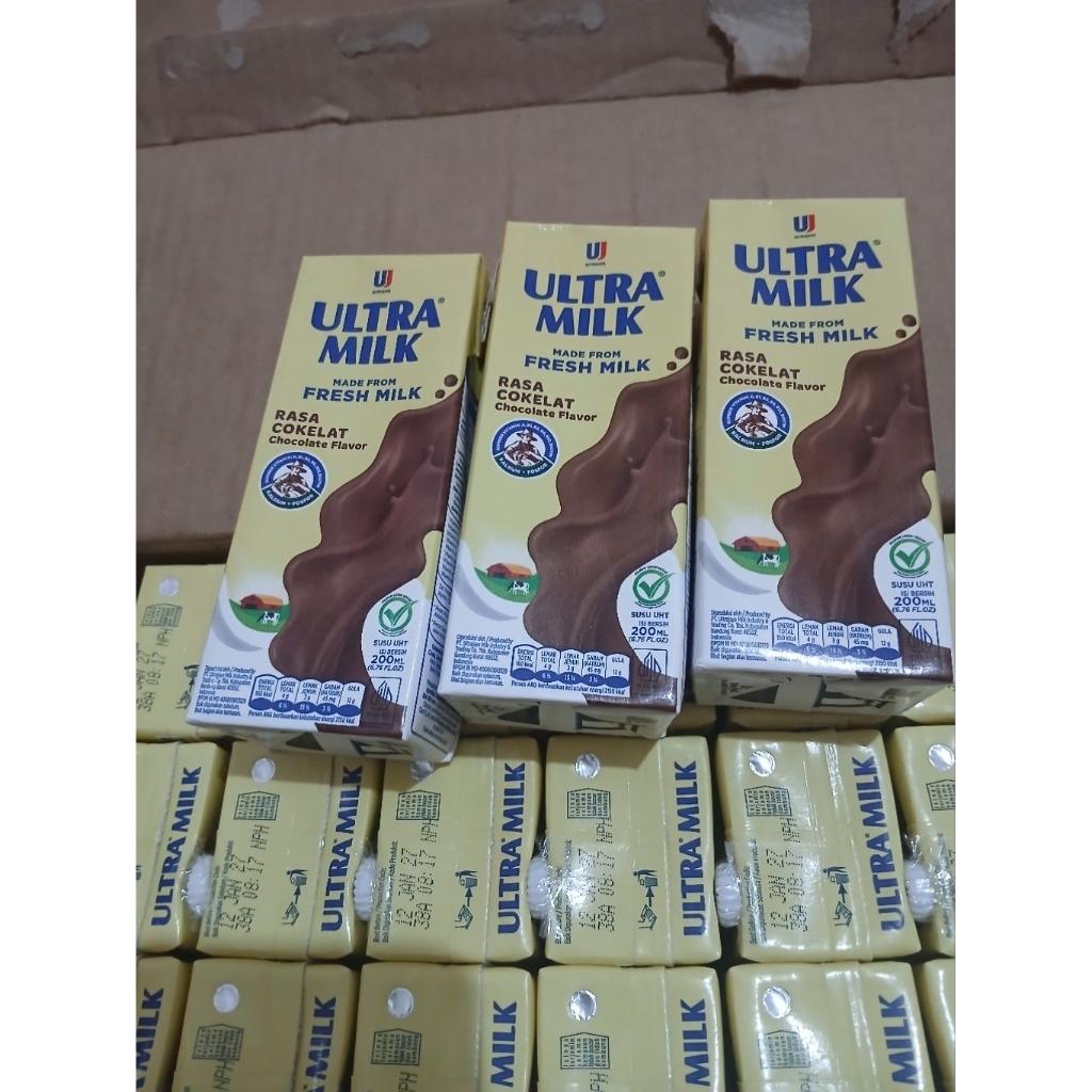 Jual Ultra Milk Rasa Cokelat 200ml - Susu UHT Cair Satuan / Eceran ...