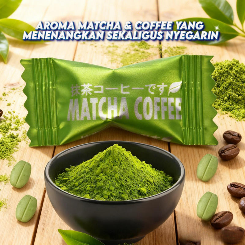 Jual Permen Matcha Coffee Viral Bebas Gula Rasa Matcha Yang Nikmat ...