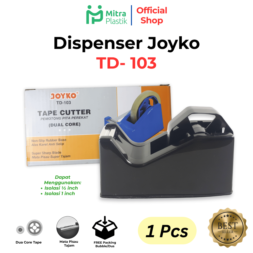 Jual Dispenser Joyko TD103 Tempat Isolasi Pemotong Lakban Tape Cutter ...