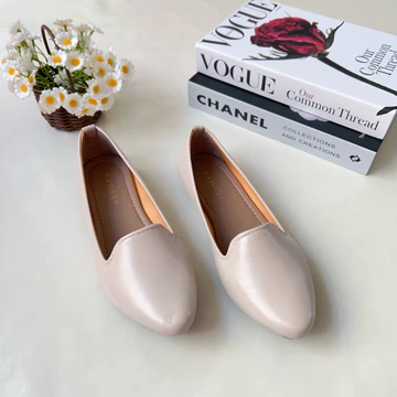 SALE! Flat Shoes Sepatu Wanita Polos Elegant Sol Karet Lentur HS 02