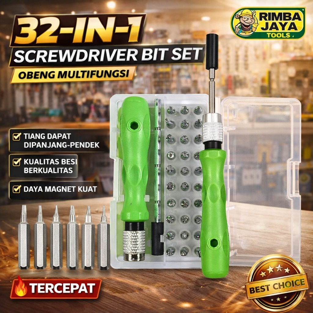 Jual Obeng Set 32 in 1 Magnetic Screwdrivers Tool for Smartphone ...