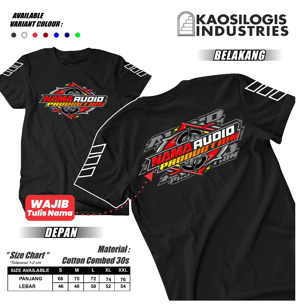 Jual Kaos Sound System terbaru 2026 Gratis Nama V2 New Desain ...