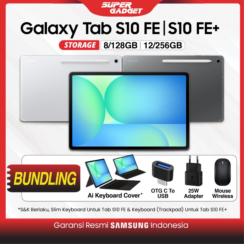 Jual Samsung Galaxy Tab S10 Fe S10 Fe+ Wifi 5G 8/128 12/256 GB Tablet