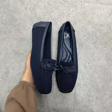 SEPATU Flat Loafer Wanita 1cm Rajut Breathable Slip On Ringan Anti Slip Casual