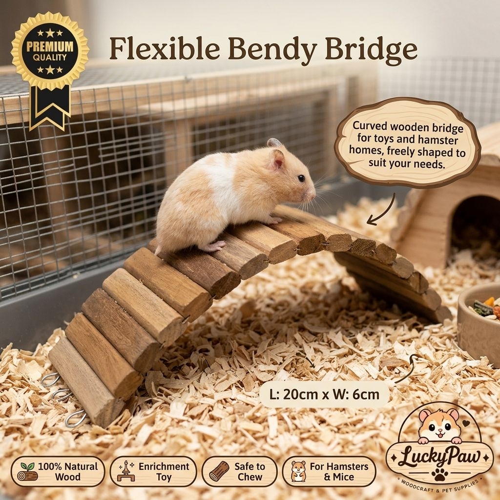 Jual Bendy Bridge Jembatan Hamster Kayu Fleksibel | Flexible Bendy ...