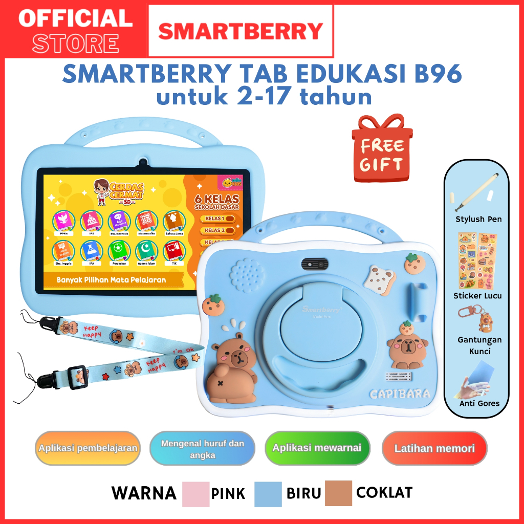 Jual SMARTBERRY KIDS STUDY TAB B89 Plus / B93 / B95 / B96 4/128GB ...