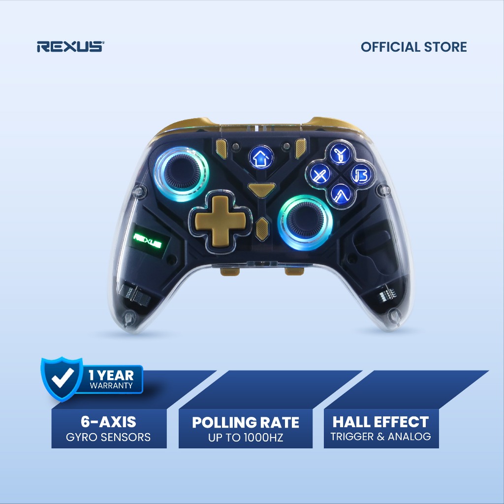Rexus Multiplatform Gamepad Wireless Bluetooth Gladius GX500