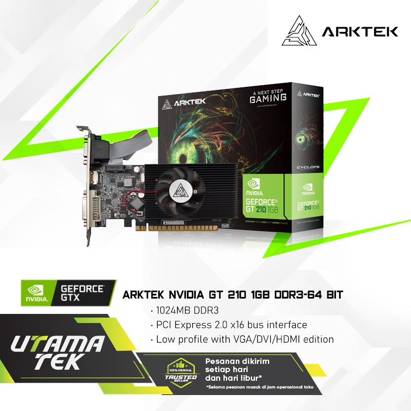 Jual Arktek VGA NVIDIA G210 1GB DDR3 64-bit | Shopee Indonesia