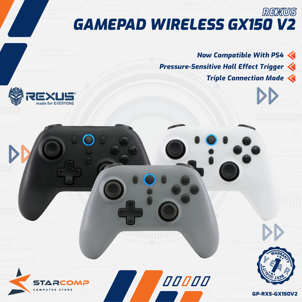 Jual Rexus ASTA GX150 V2 Gaming Joystick Controller With Hall Effect ...