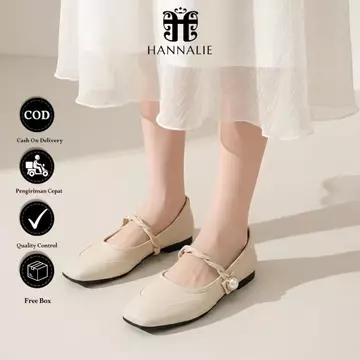 Sepatu Kerja Wanita Flatshoes Casual Semi Kepang Formal Daily