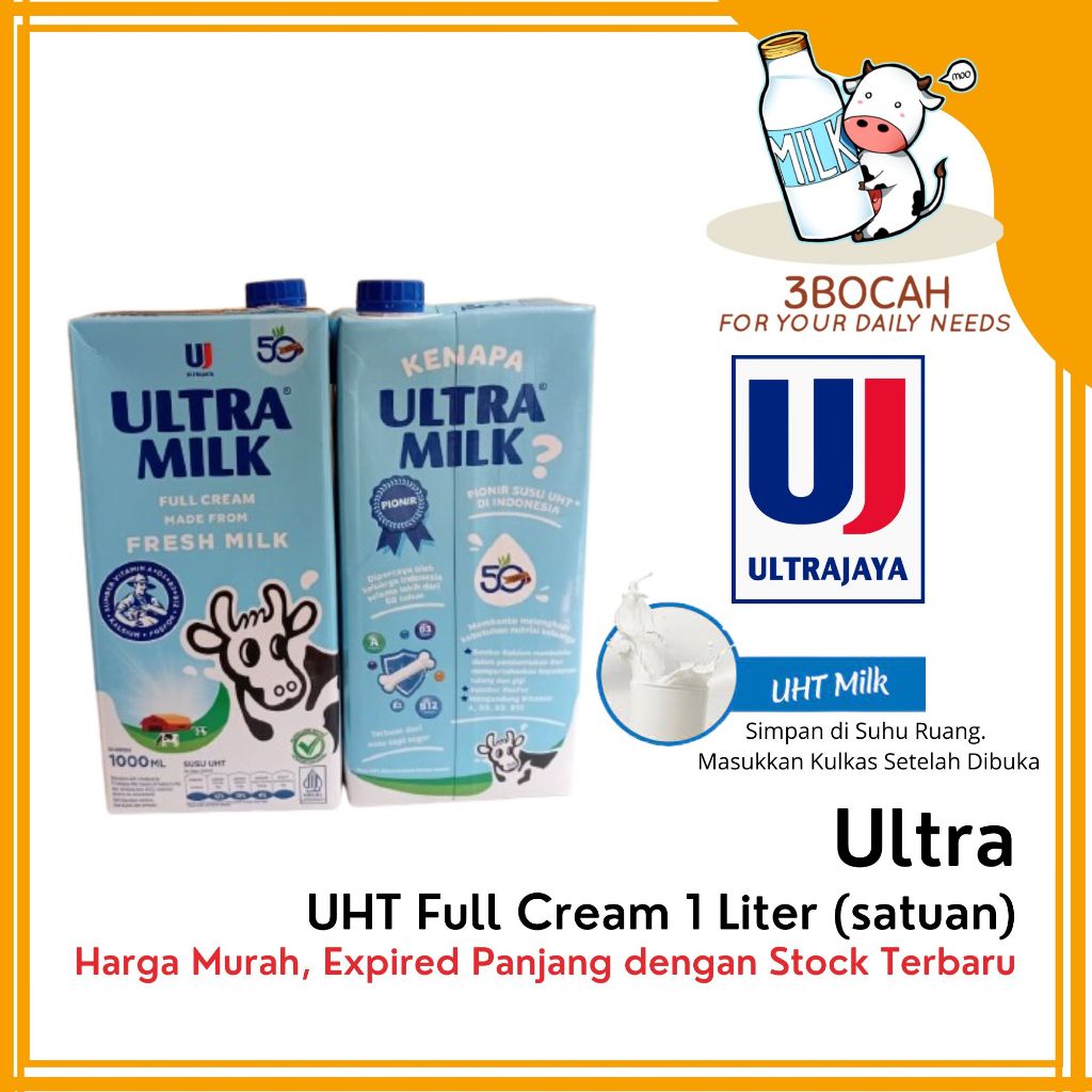 Jual Susu Uht Full Cream 1 Liter Terlengkap & Harga Terbaru Agustus ...