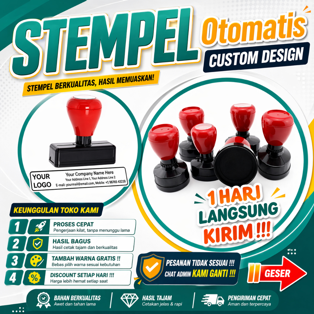 Jual Stempel Custom Terlengkap & Harga Terbaru Agustus 2026 | Shopee ...