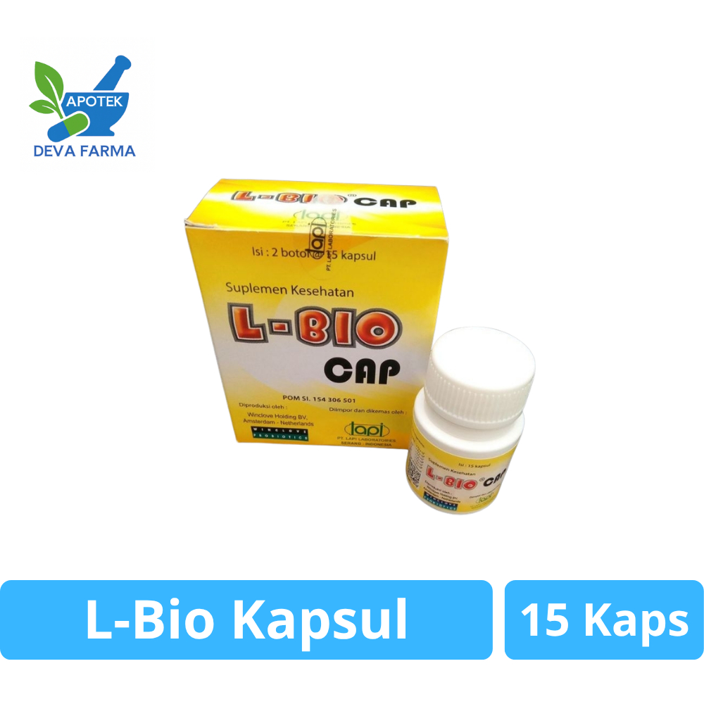Jual L-Bio Kapsul Probiotik - 15 Kapsul, Bantu Atasi Diare dan Gangguan ...