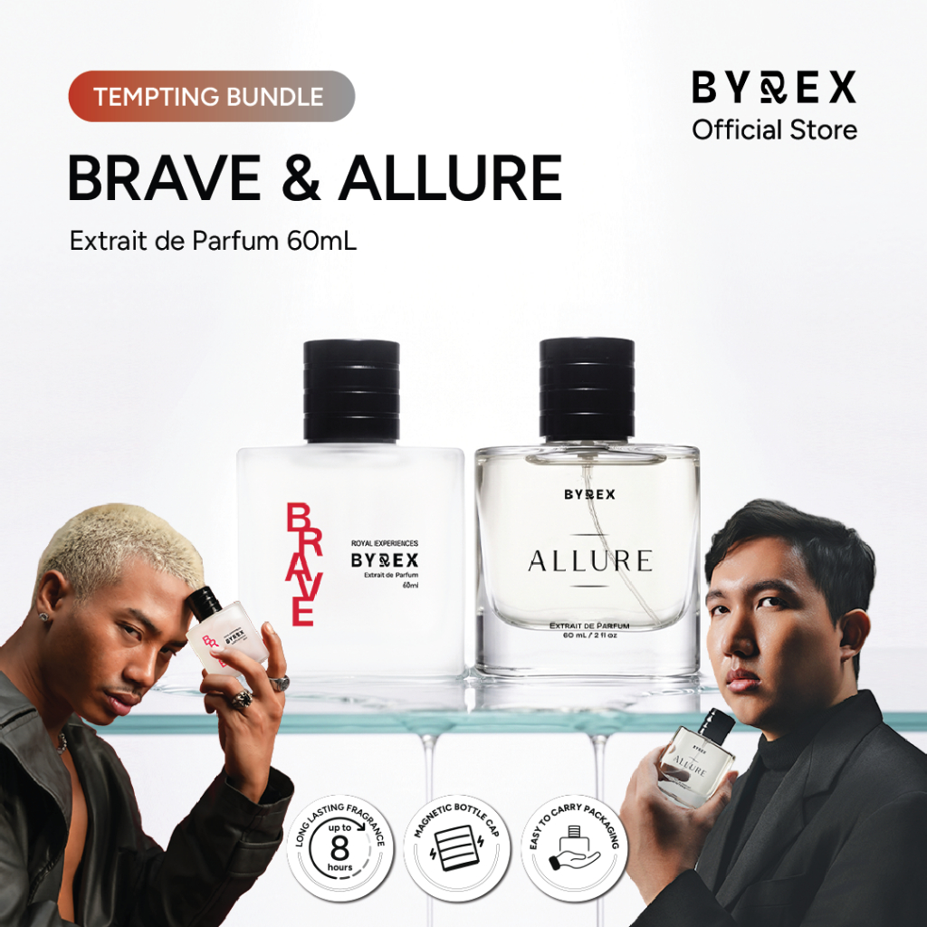 Jual [BUNDLE OF 2] BYREX Brave & Allure Extrait de Parfum 60ML | Shopee ...