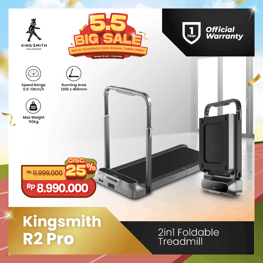 Jual Kingsmith Walkingpad R2 PRO Treadmill Lipat Running Pad Walkingpad ...