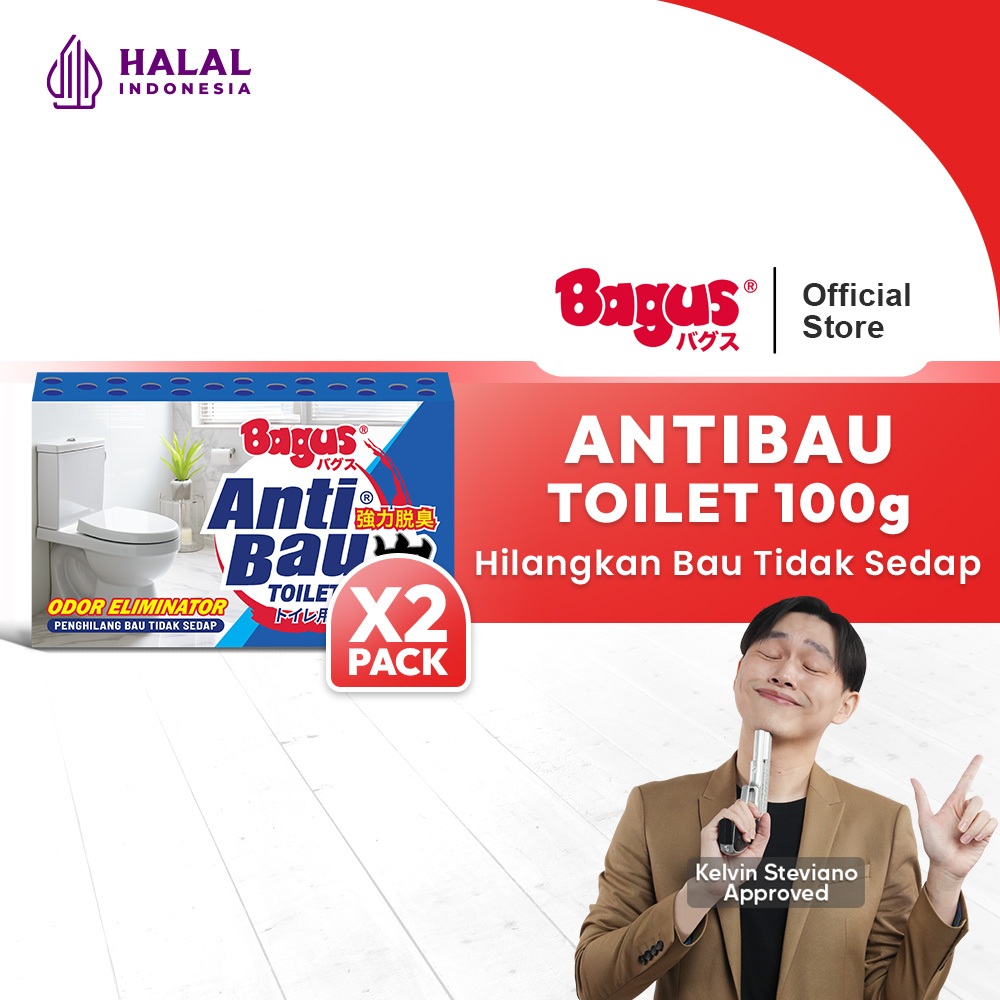 [Twin Pack] Bagus Anti Bau Toilet - Menyerap & Menetralkan Bau Toilet