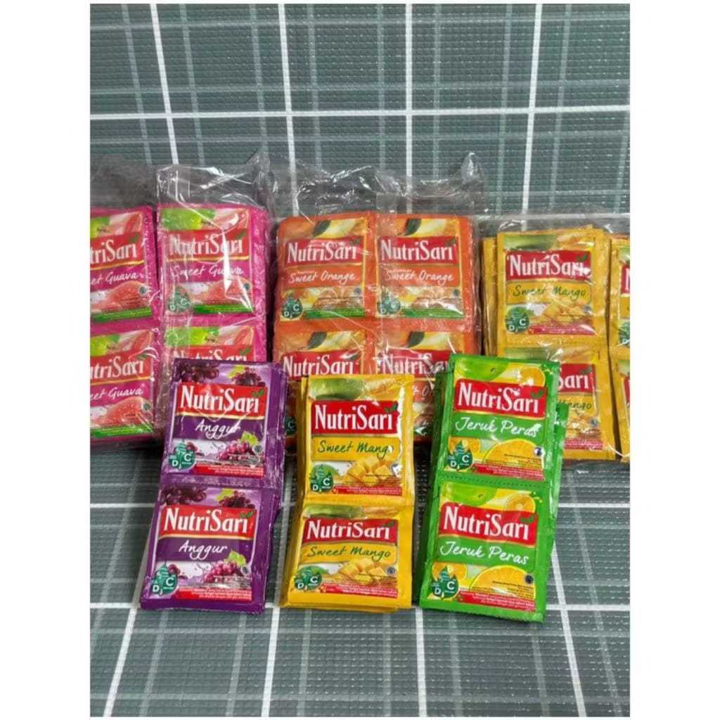 Jual NutriSari Rencengan 14gr Sachet - Rasa Sari Buah Asli, Minuman ...