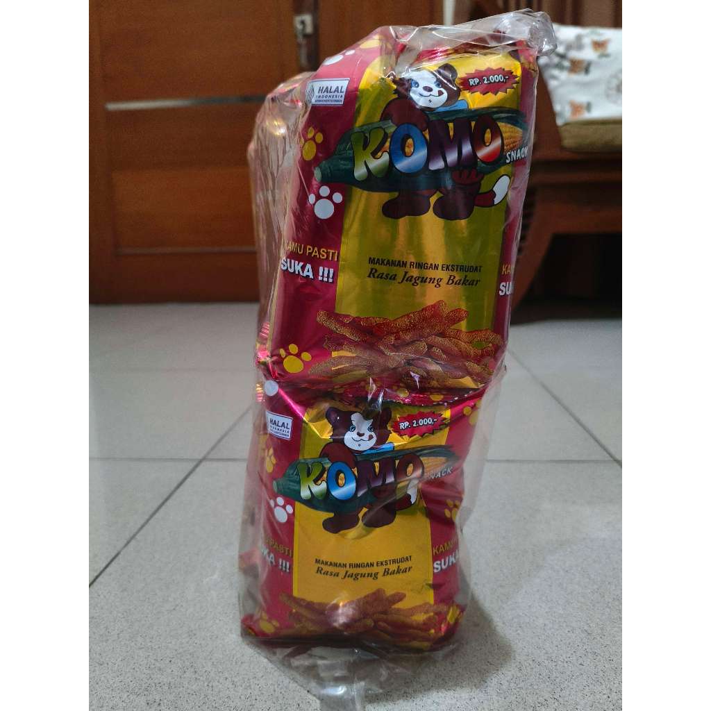 Jual Chiki Komo 1 Pack isi 10 Bungkus Ukuran 38gr Rasa Jagung bakar ...
