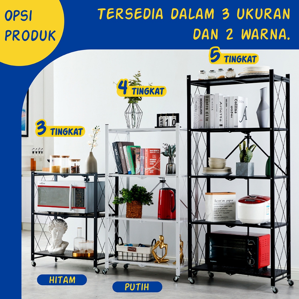 Jual HTD Sport Rak Dapur Multi-Fungsi Metal Storage Rak Penyimpanan ...