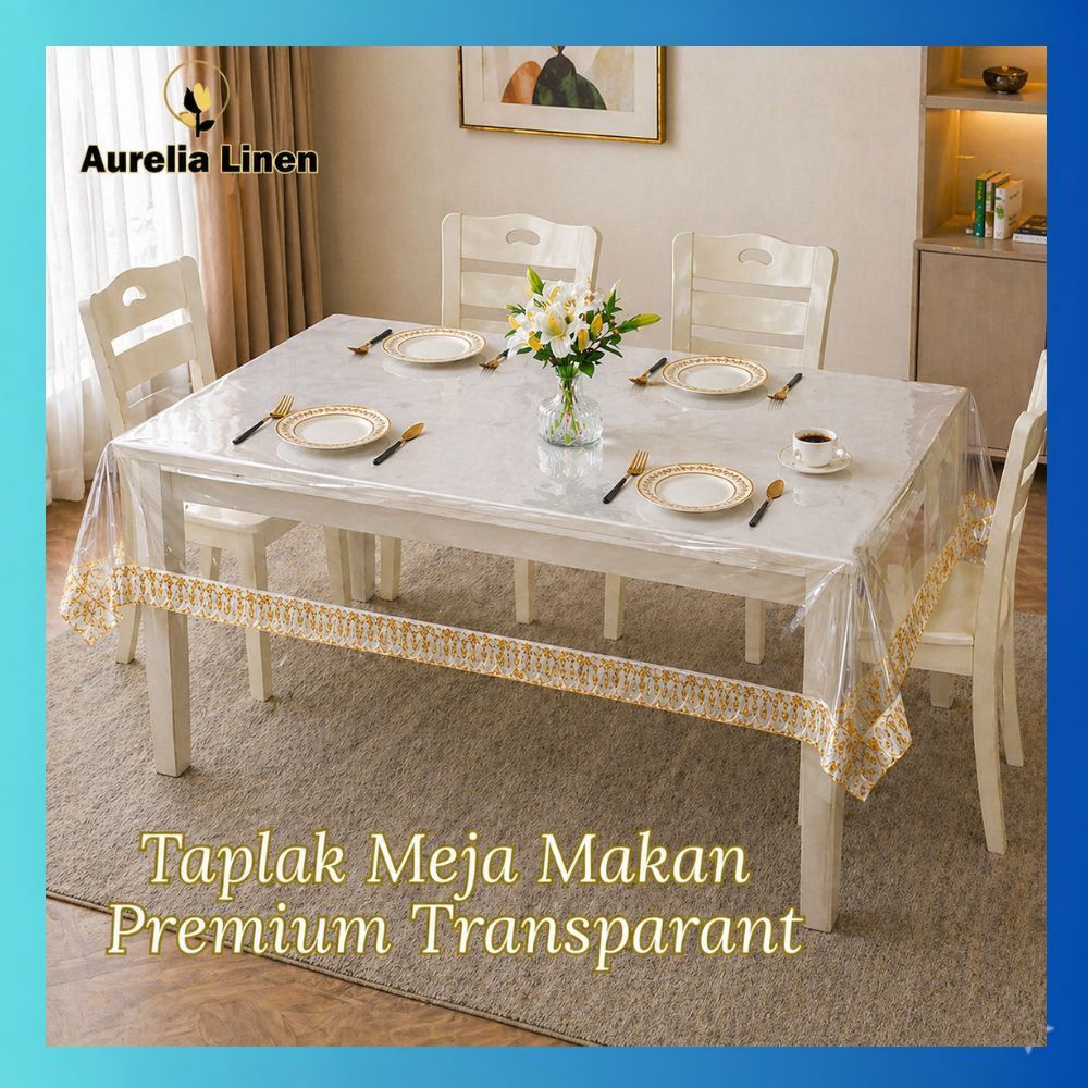 Jual Taplak Meja Bening Tebal Premium – Alas Meja Makan PVC Anti Air ...