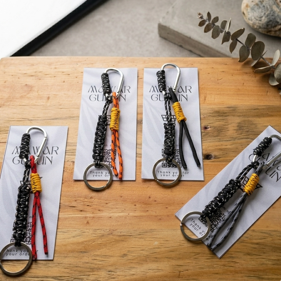 Jual Keychain Carabiner Gantunngan Tas Tali Prusik Gantungan Kunci Tali ...