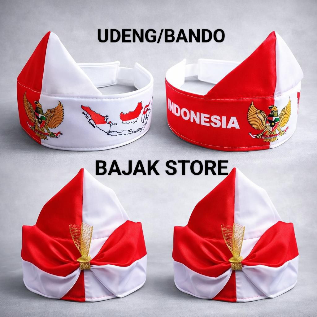 Jual Udeng Ikat Kepala Merah Putih Indonesia Dewasa | Bando Adat Garuda ...