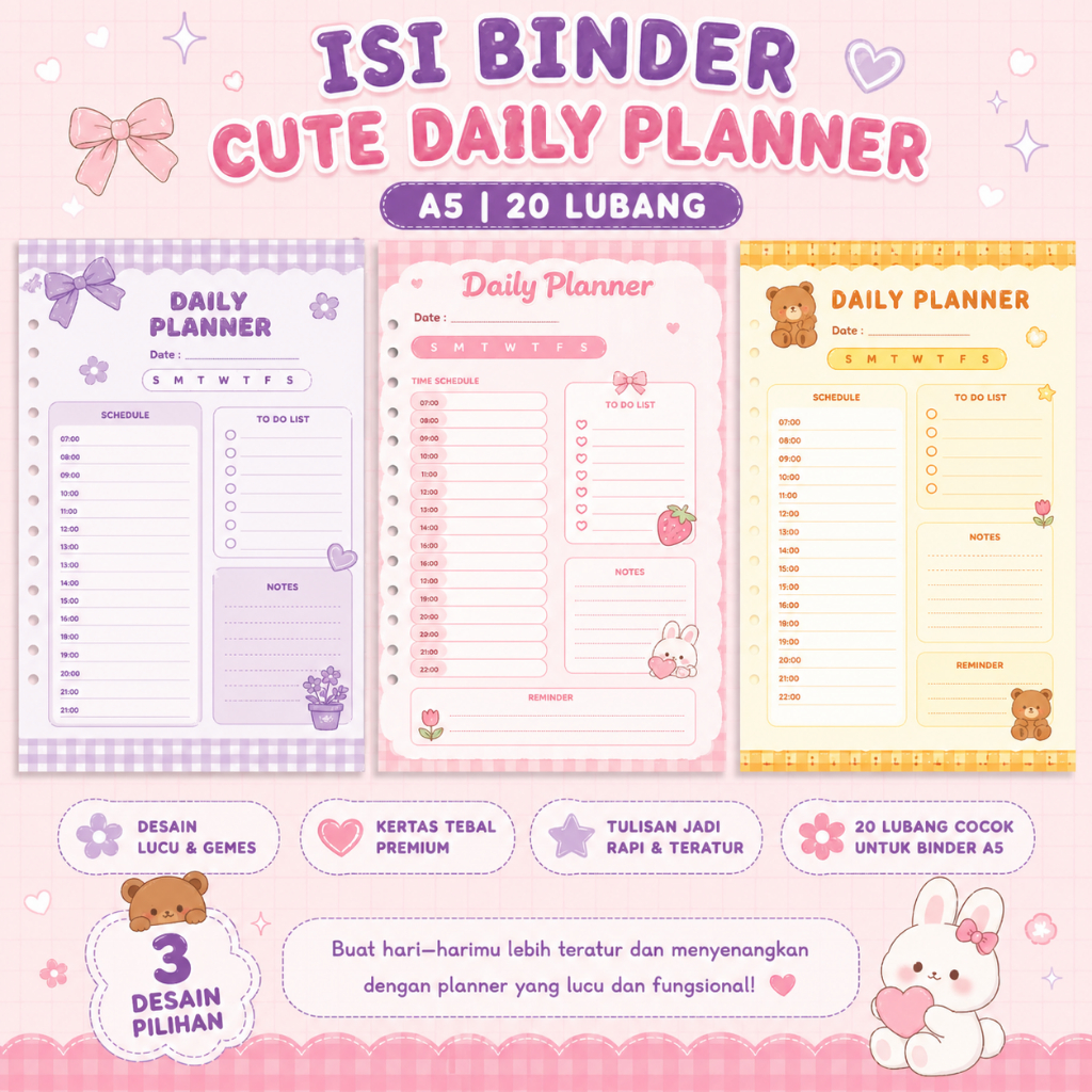 Jual Planner Cute Daily Terlengkap & Harga Terbaru Mei 2026 | Shopee ...