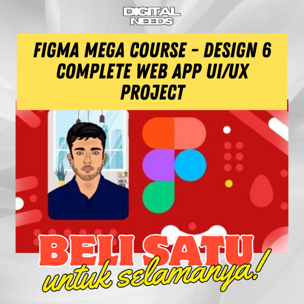 Jual [e-course] Belajar Figma Mega Course Design 6 Complete Web App UI ...
