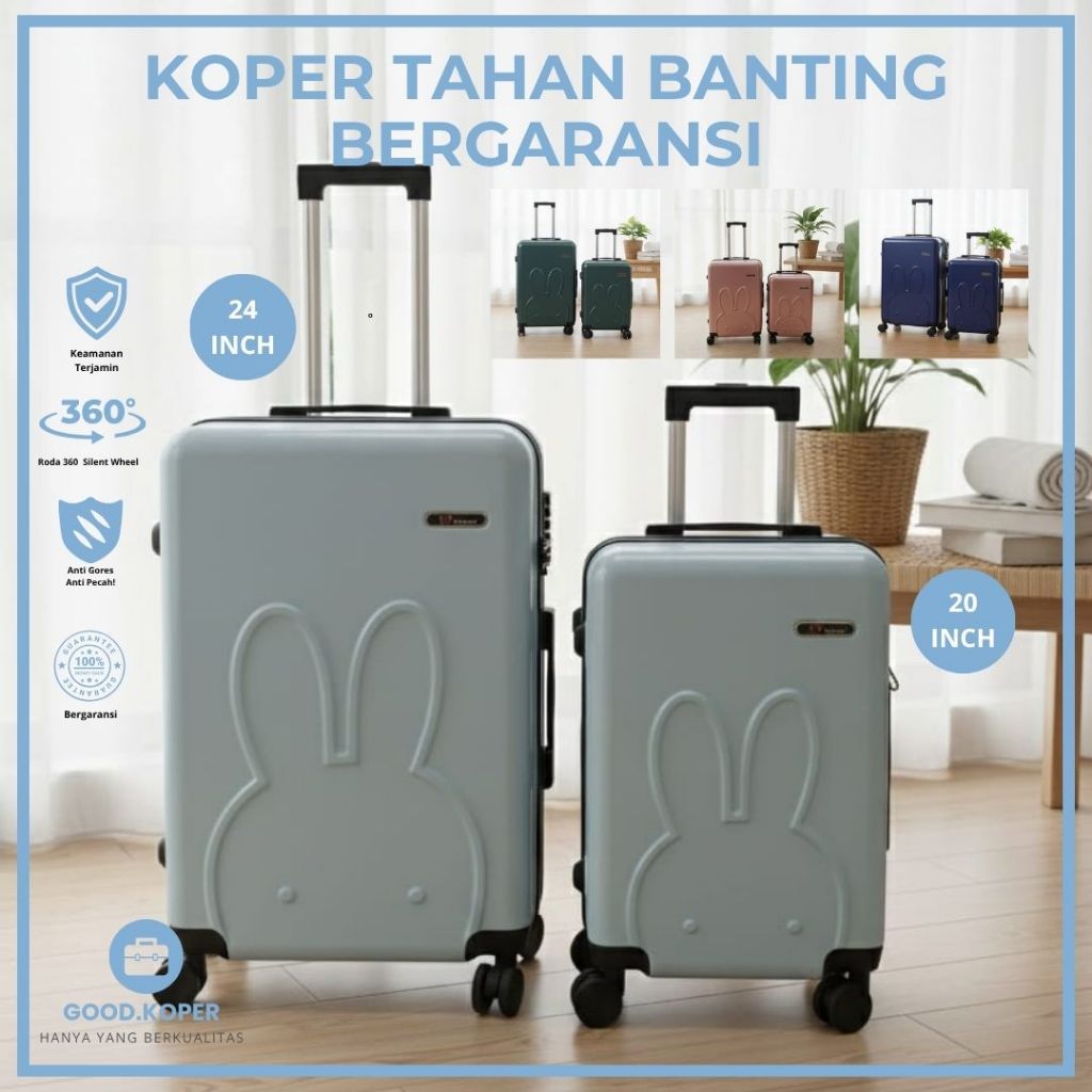 Jual [GOOD.KOPER] NEW Koper Premium Desain Emboss Kelinci Tahan Banting ...
