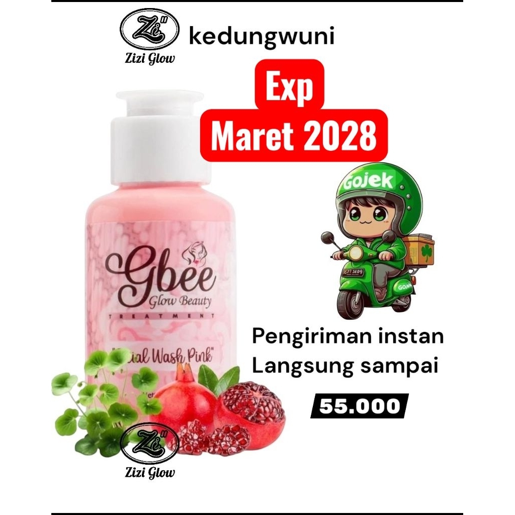 Sabun Gbee Glow /Facial Wash/ Gbee Glow Beauty Zizi glow kedungwuni