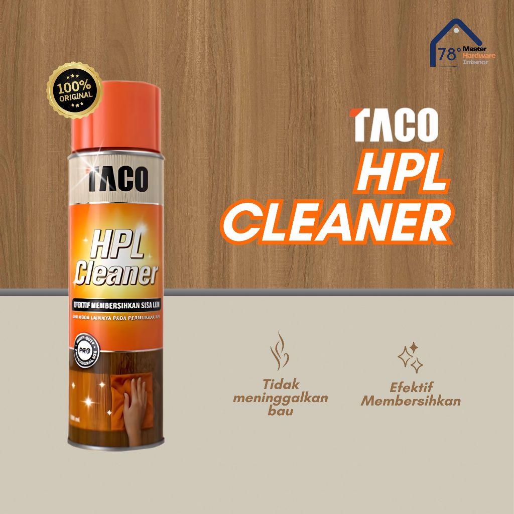 Jual TACO HPL Cleaner 500ml - Pembersih Lem & Noda pada HPL, Vinyl, dan ...