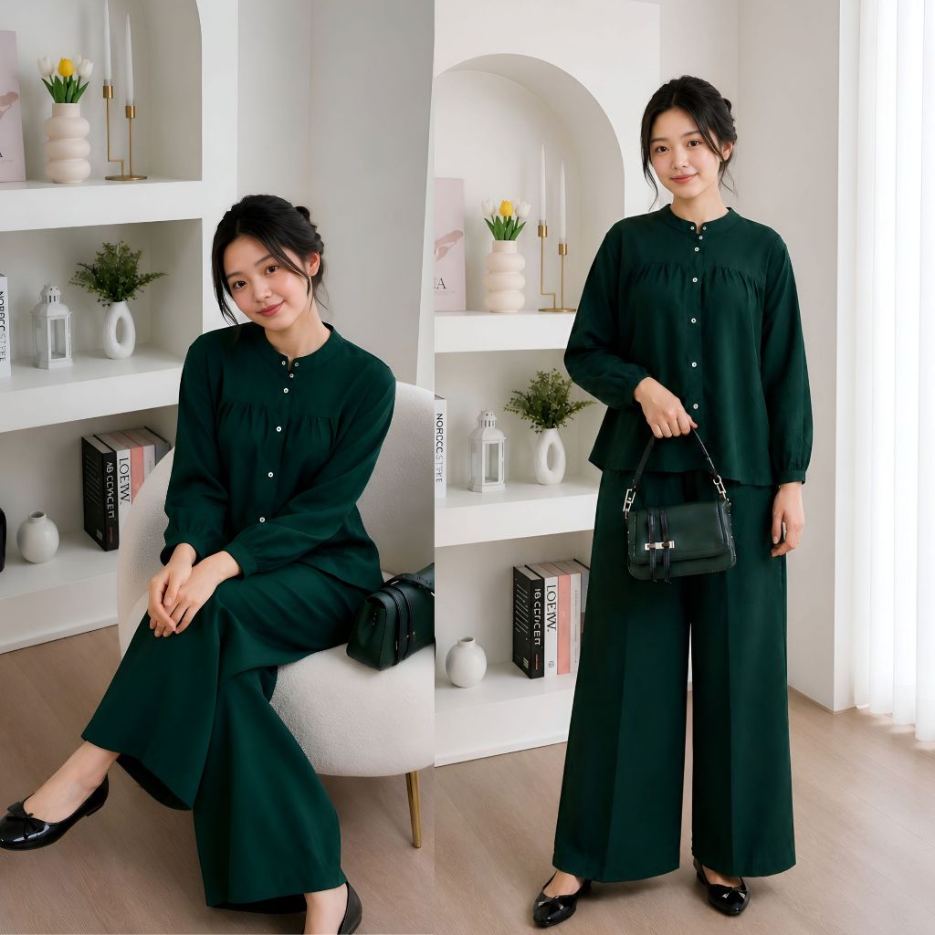 One Set Setelan Rayon Bella Series 4