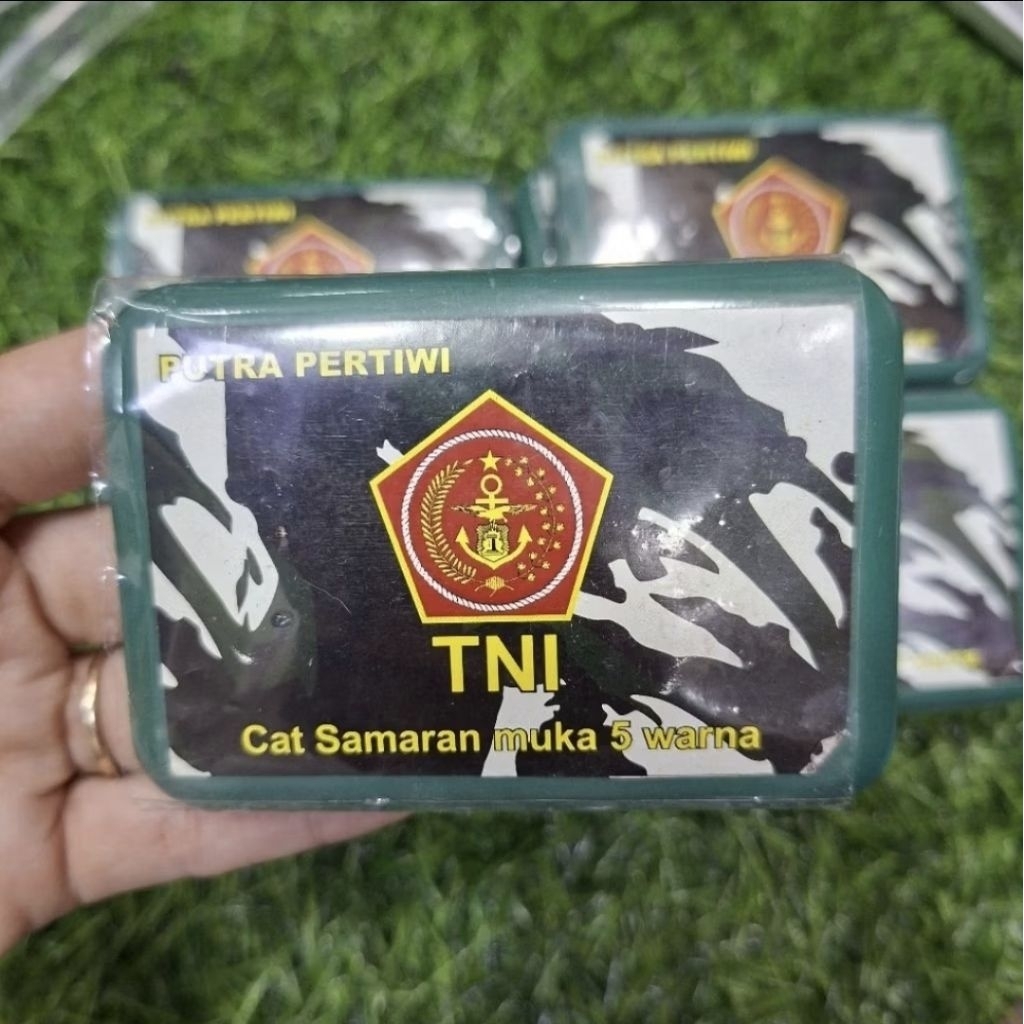 Jual Cat Samaran Muka TNI 5 Warna 5 in 1 / Cat Muka Loreng TNI ...