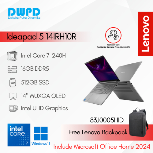 Jual Notebook Lenovo Ideapad 5 14IRH10R 5HID Intel Core 7 240H 16GB ...
